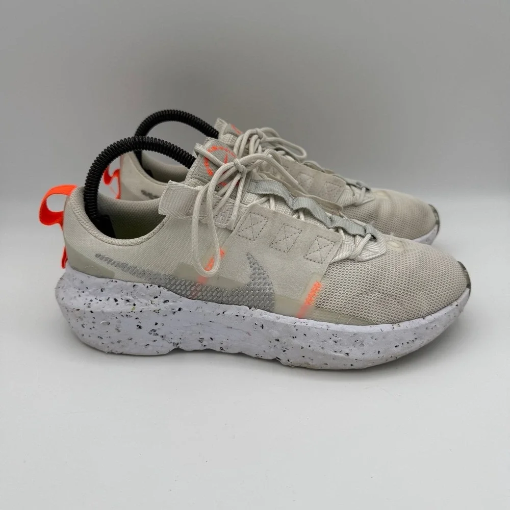 Women's Nike Crater Impact Summit White Crimson Orange Athletic Shoes Size 8.5